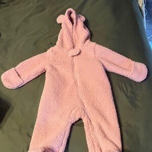 Carter's Cozy Pink Sherpa Footie